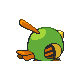 Natu - HeartGold SoulSilver (Back View (Shiny))
