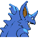 Nidoking - Platinum (Back View (Shiny))