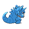 Nidoking - Black White (Back View (Shiny))