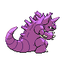 Nidoking - Black White (Back View)