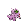 Nidorina - Black White (Back View (Shiny))