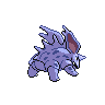 Nidorino - Black White (Back View (Shiny))