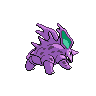 Nidorino - Black White (Back View)
