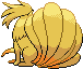 Ninetales - Black 2 White 2 Black White Animated (Back View)