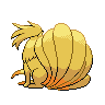 Ninetales - Black White (Back View)