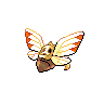 Ninjask - Black White (Back View (Shiny))