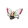 Ninjask - Black White (Back View)