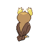 Noctowl - Black White (Back View)