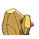 Nosepass - Diamond Pearl (Back View (Shiny))