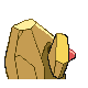 Nosepass - HeartGold SoulSilver (Back View (Shiny))