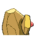 Nosepass - Platinum (Back View (Shiny))