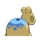 Numel - HeartGold SoulSilver (Back View (Shiny))