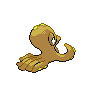 Octillery - Black White (Back View (Shiny))