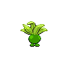 Oddish - Black White (Back View (Shiny))