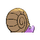 Omanyte - Platinum (Back View (Shiny))
