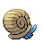 Omanyte - Black 2 White 2 Black White Animated (Back View)