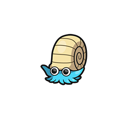 Omanyte - Brilliant Diamond Shining Pearl