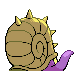 Omastar - Platinum (Back View (Shiny))