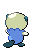 Oshawott - Black White Animated (Back View (Shiny))