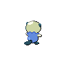Oshawott - Black White (Back View (Shiny))