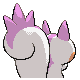 Pachirisu - Diamond Pearl (Back View (Shiny))