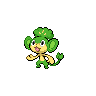 Pansage - Black White (Shiny)