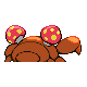 Paras - HeartGold SoulSilver (Back View (Shiny))