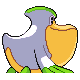 Pelipper - HeartGold SoulSilver (Back View (Shiny))
