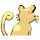 Persian - HeartGold SoulSilver (Back View (Shiny))