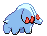 Phanpy - Black 2 White 2 Black White Animated (Back View (Shiny))