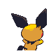 Pichu - HeartGold SoulSilver (Back View (Shiny))