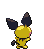 Pichu - Black 2 White 2 Black White Animated (Back View)