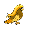 Pidgeot - Black White (Back View (Shiny))