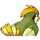 Pidgeotto - Platinum (Back View (Shiny))
