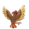 Pidgeotto - Black 2 White 2 Black White Animated (Back View)