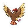Pidgeotto - Black White (Back View)
