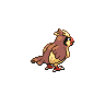 Pidgey - Black White (Back View)