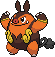 Pignite - Black White Animated (Normal)