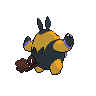 Pignite - Black White (Back View (Shiny))