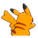 Pikachu - HeartGold SoulSilver (Back View (Shiny))
