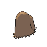 Piloswine - Black White (Back View)