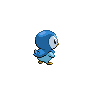 Piplup - Black White (Back View)