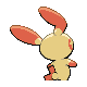 Plusle - HeartGold SoulSilver (Back View)