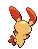Plusle - Black 2 White 2 Black White Animated (Back View (Shiny))