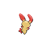Plusle - Black White (Back View)