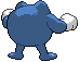 Poliwrath - Black 2 White 2 Black White Animated (Back View)