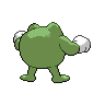 Poliwrath - Black White (Back View (Shiny))