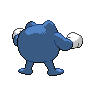 Poliwrath - Black White (Back View)