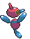 Porygon-Z - Black 2 White 2 Black White Animated (Back View)
