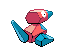 Porygon - Black 2 White 2 Black White Animated (Back View)